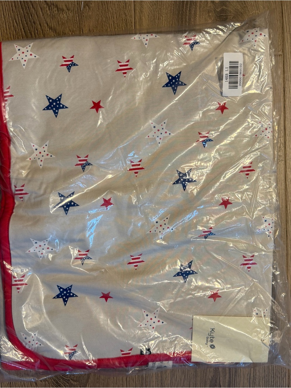 Kyte BABY Liberty Baby Blanket in White, Red & Blue